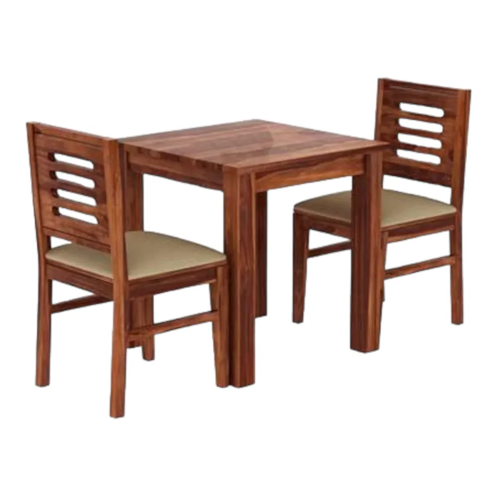 Deany 2 Seater Acacia Wood Dining Set - Image 3