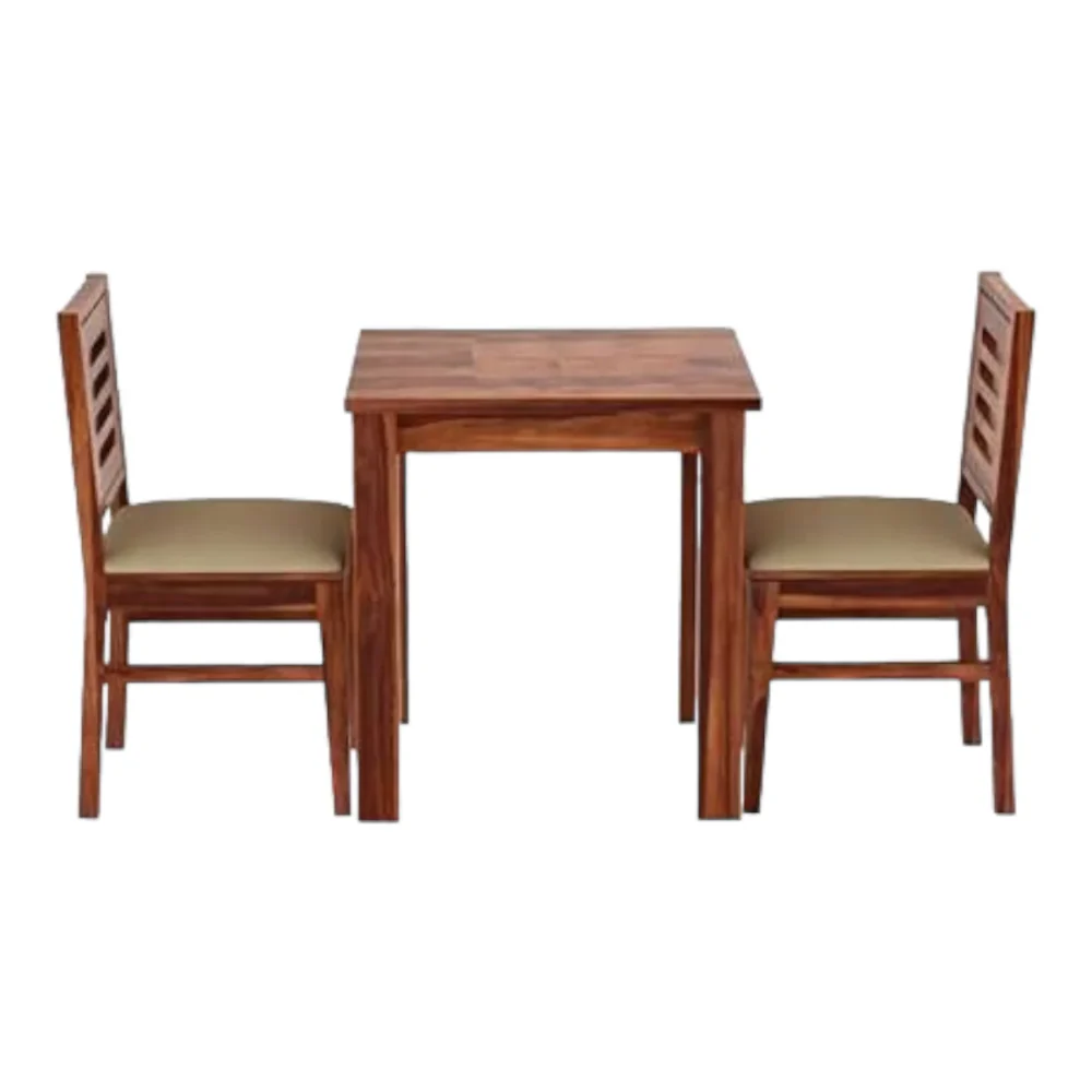 Deany 2 Seater Acacia Wood Dining Set - Image 2