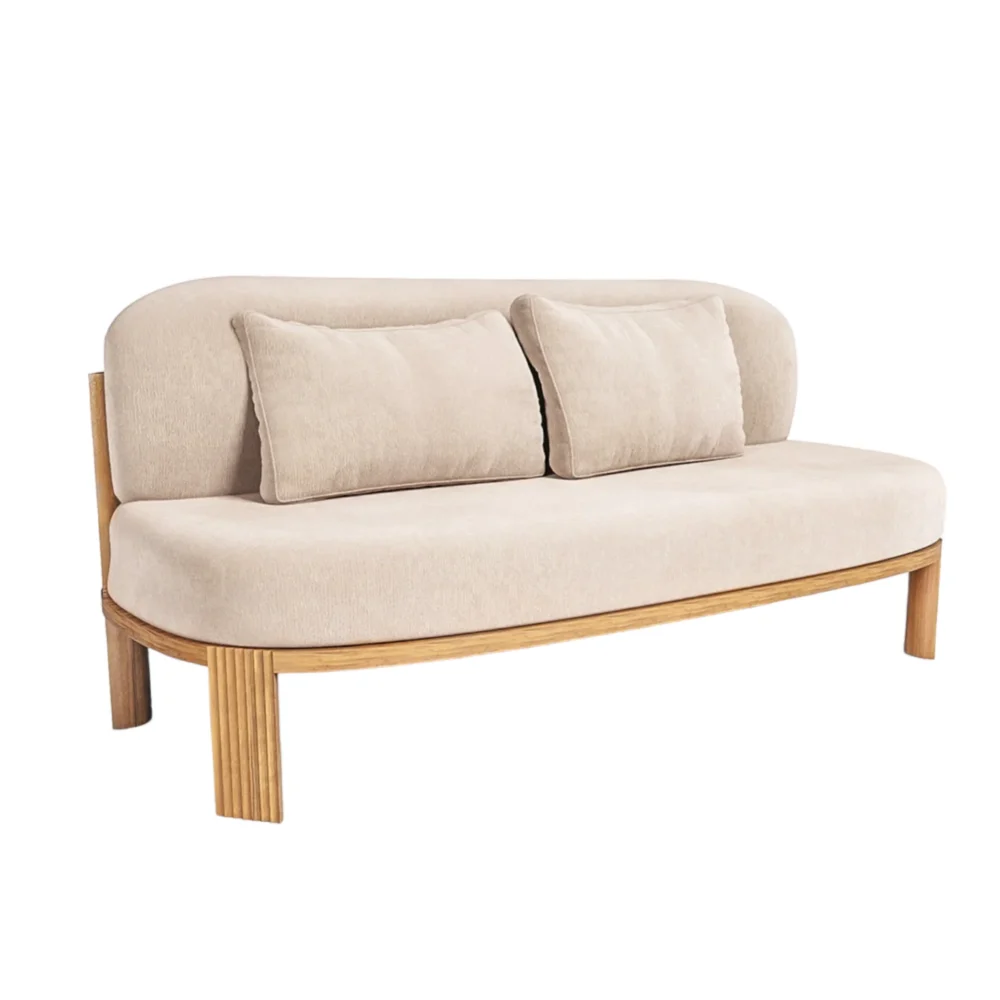 TeakWood 2 Seater Sofa - Image 4