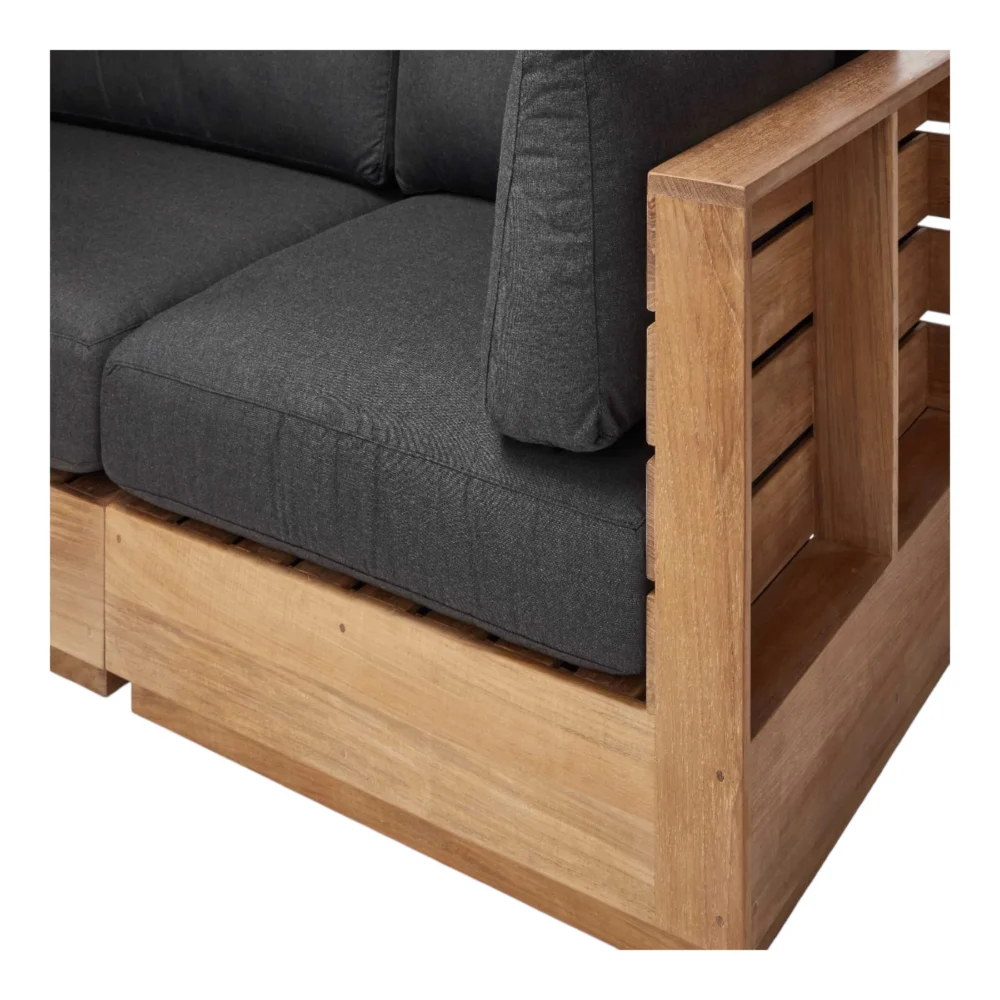 Hallan 2 Seater White Oak Modular Sofa - Image 5