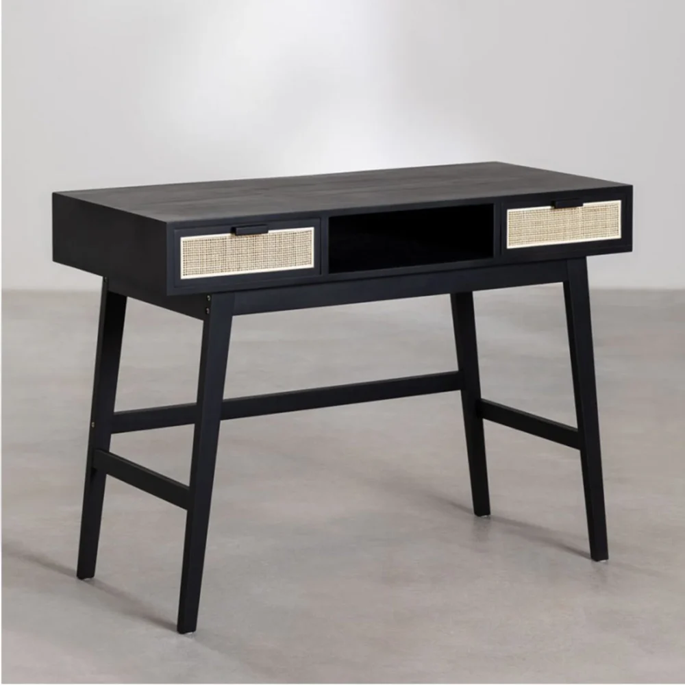 Noir Solidwood Study/Console Table - Image 3