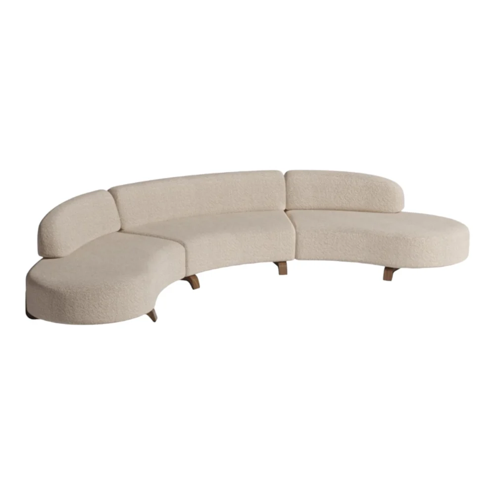Bidu 3 Seater Fabric Sofa - Image 4