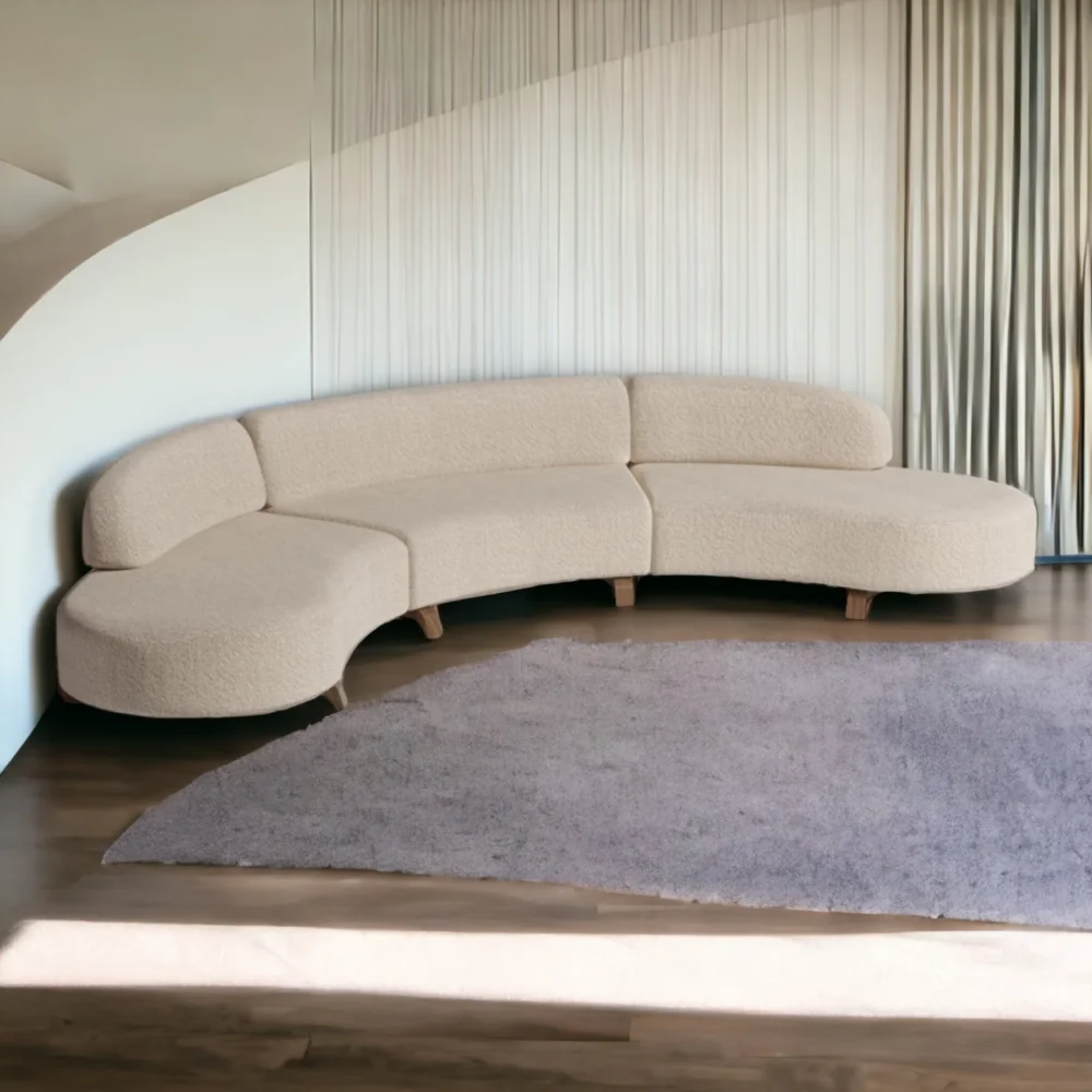 Bidu 3 Seater Fabric Sofa - Image 2